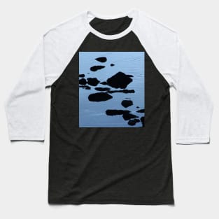 Rocky Seashore Evening Seascape Baseball T-Shirt